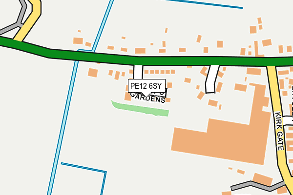 PE12 6SY map - OS OpenMap – Local (Ordnance Survey) PE12 6SY map - OS OpenMap – Local (Ordnance Survey)