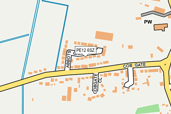 PE12 6SZ map - OS OpenMap – Local (Ordnance Survey) PE12 6SZ map - OS OpenMap – Local (Ordnance Survey)