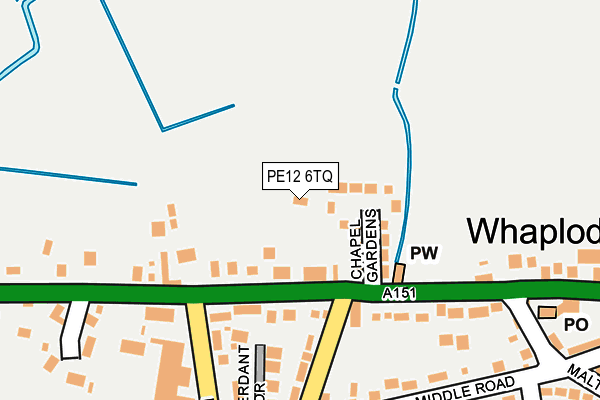 PE12 6TQ map - OS OpenMap – Local (Ordnance Survey) PE12 6TQ map - OS OpenMap – Local (Ordnance Survey)