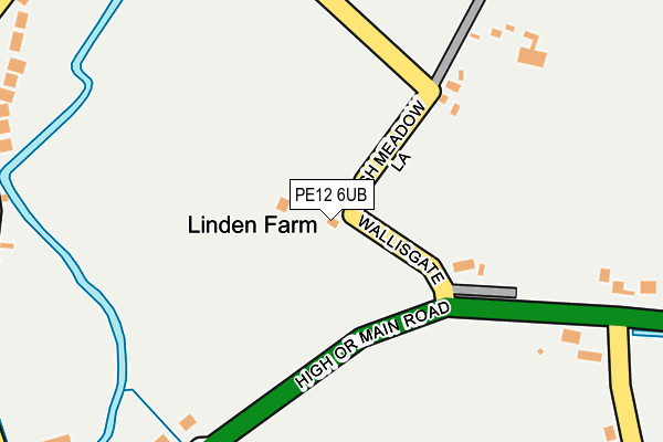 PE12 6UB map - OS OpenMap – Local (Ordnance Survey) PE12 6UB map - OS OpenMap – Local (Ordnance Survey)