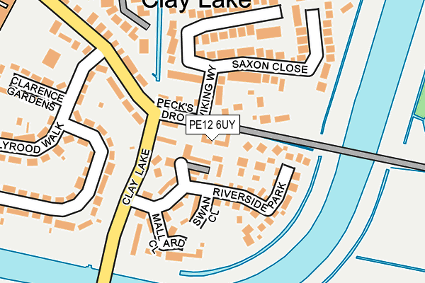 PE12 6UY map - OS OpenMap – Local (Ordnance Survey) PE12 6UY map - OS OpenMap – Local (Ordnance Survey)