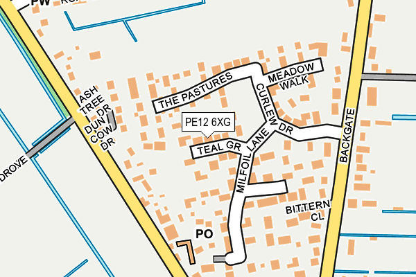 PE12 6XG map - OS OpenMap – Local (Ordnance Survey) PE12 6XG map - OS OpenMap – Local (Ordnance Survey)