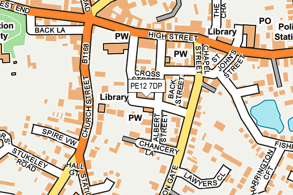 PE12 7DP map - OS OpenMap – Local (Ordnance Survey) PE12 7DP map - OS OpenMap – Local (Ordnance Survey)