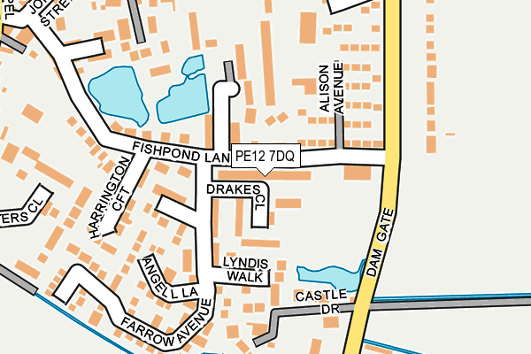 PE12 7DQ map - OS OpenMap – Local (Ordnance Survey) PE12 7DQ map - OS OpenMap – Local (Ordnance Survey)