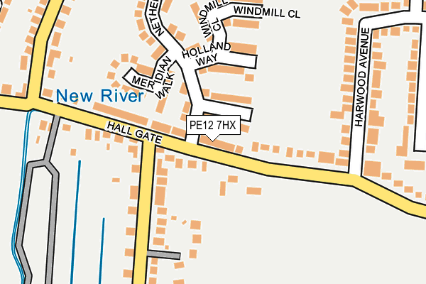 PE12 7HX map - OS OpenMap – Local (Ordnance Survey) PE12 7HX map - OS OpenMap – Local (Ordnance Survey)