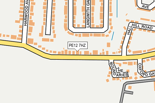 PE12 7HZ map - OS OpenMap – Local (Ordnance Survey) PE12 7HZ map - OS OpenMap – Local (Ordnance Survey)