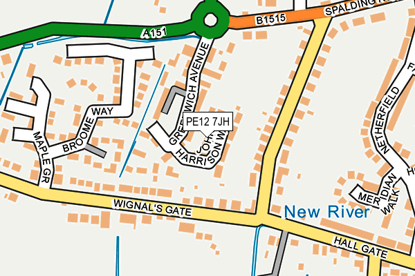 PE12 7JH map - OS OpenMap – Local (Ordnance Survey) PE12 7JH map - OS OpenMap – Local (Ordnance Survey)