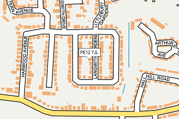 PE12 7JL map - OS OpenMap – Local (Ordnance Survey) PE12 7JL map - OS OpenMap – Local (Ordnance Survey)