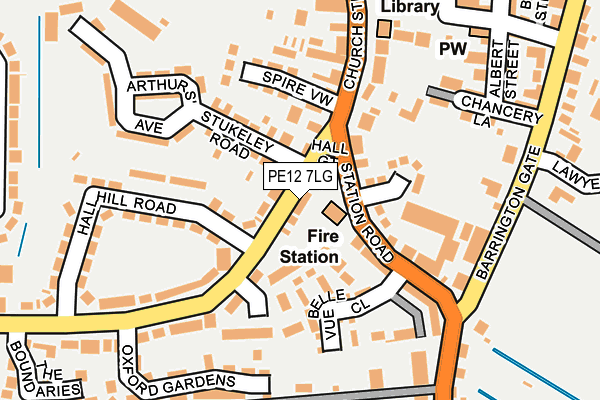 PE12 7LG map - OS OpenMap – Local (Ordnance Survey) PE12 7LG map - OS OpenMap – Local (Ordnance Survey)