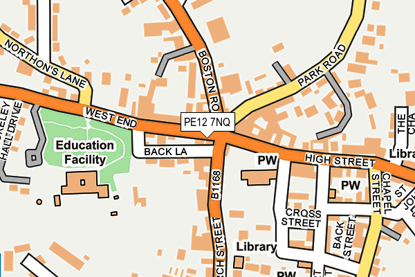 PE12 7NQ map - OS OpenMap – Local (Ordnance Survey) PE12 7NQ map - OS OpenMap – Local (Ordnance Survey)