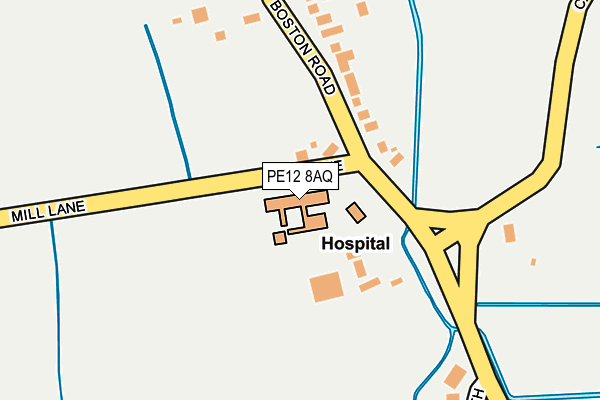 PE12 8AQ map - OS OpenMap – Local (Ordnance Survey) PE12 8AQ map - OS OpenMap – Local (Ordnance Survey)