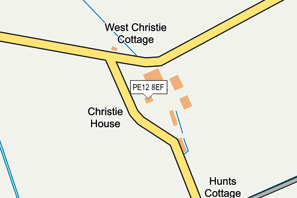 PE12 8EF map - OS OpenMap – Local (Ordnance Survey) PE12 8EF map - OS OpenMap – Local (Ordnance Survey)