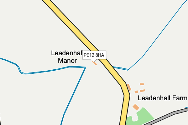 PE12 8HA map - OS OpenMap – Local (Ordnance Survey) PE12 8HA map - OS OpenMap – Local (Ordnance Survey)