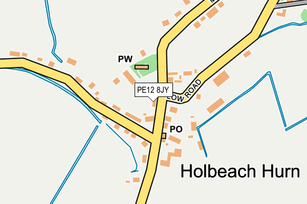 PE12 8JY map - OS OpenMap – Local (Ordnance Survey) PE12 8JY map - OS OpenMap – Local (Ordnance Survey)