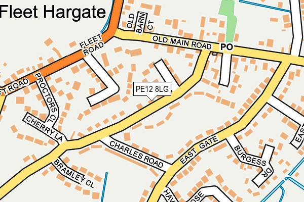 PE12 8LG map - OS OpenMap – Local (Ordnance Survey) PE12 8LG map - OS OpenMap – Local (Ordnance Survey)