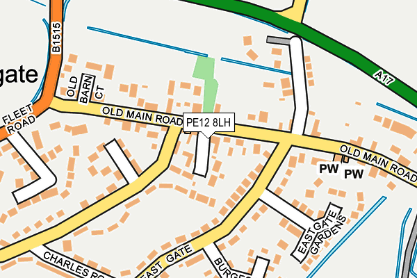 PE12 8LH map - OS OpenMap – Local (Ordnance Survey)