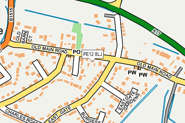 PE12 8LJ map - OS OpenMap – Local (Ordnance Survey) PE12 8LJ map - OS OpenMap – Local (Ordnance Survey)