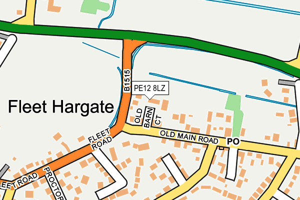 PE12 8LZ map - OS OpenMap – Local (Ordnance Survey) PE12 8LZ map - OS OpenMap – Local (Ordnance Survey)