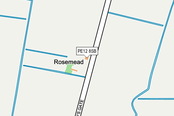 PE12 8SB map - OS OpenMap – Local (Ordnance Survey) PE12 8SB map - OS OpenMap – Local (Ordnance Survey)