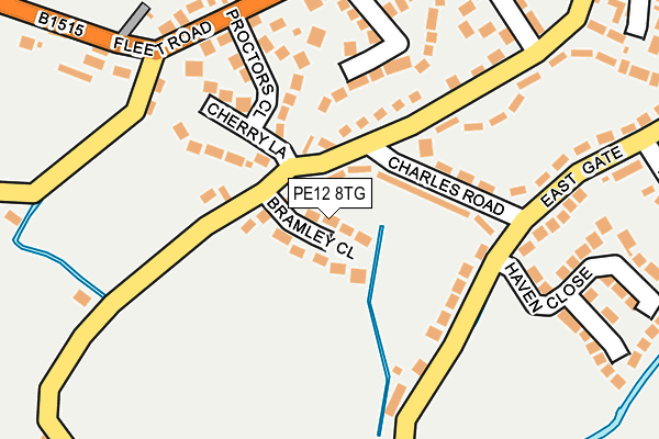 PE12 8TG map - OS OpenMap – Local (Ordnance Survey) PE12 8TG map - OS OpenMap – Local (Ordnance Survey)