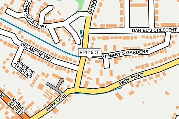 PE12 9DT map - OS OpenMap – Local (Ordnance Survey) PE12 9DT map - OS OpenMap – Local (Ordnance Survey)