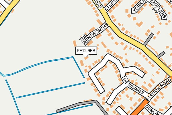 PE12 9EB map - OS OpenMap – Local (Ordnance Survey) PE12 9EB map - OS OpenMap – Local (Ordnance Survey)