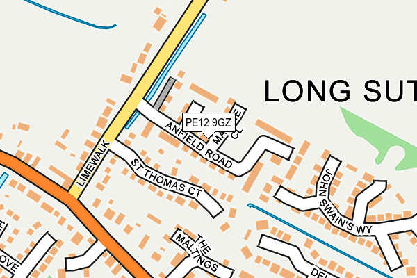 PE12 9GZ map - OS OpenMap – Local (Ordnance Survey) PE12 9GZ map - OS OpenMap – Local (Ordnance Survey)