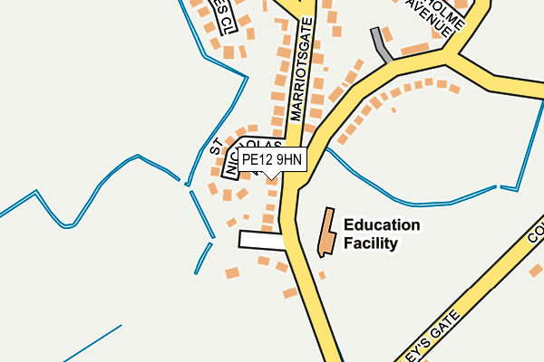 PE12 9HN map - OS OpenMap – Local (Ordnance Survey) PE12 9HN map - OS OpenMap – Local (Ordnance Survey)