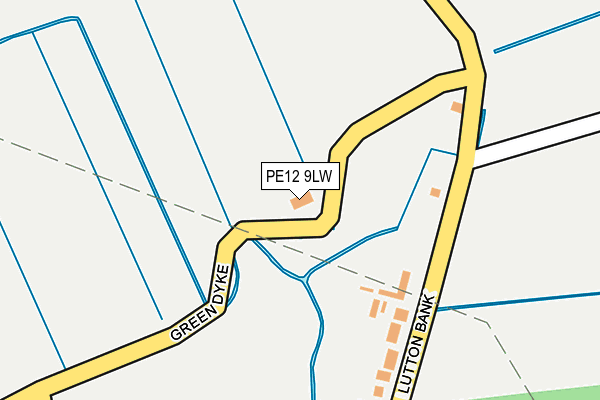 PE12 9LW map - OS OpenMap – Local (Ordnance Survey) PE12 9LW map - OS OpenMap – Local (Ordnance Survey)
