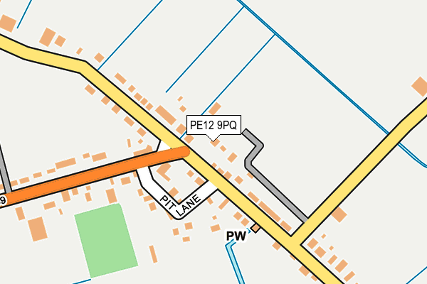 PE12 9PQ map - OS OpenMap – Local (Ordnance Survey) PE12 9PQ map - OS OpenMap – Local (Ordnance Survey)