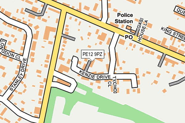 PE12 9PZ map - OS OpenMap – Local (Ordnance Survey) PE12 9PZ map - OS OpenMap – Local (Ordnance Survey)