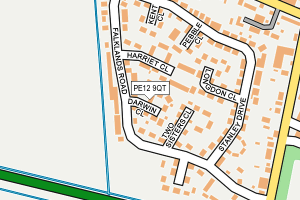 PE12 9QT map - OS OpenMap – Local (Ordnance Survey) PE12 9QT map - OS OpenMap – Local (Ordnance Survey)