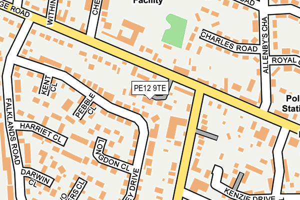 PE12 9TE map - OS OpenMap – Local (Ordnance Survey) PE12 9TE map - OS OpenMap – Local (Ordnance Survey)