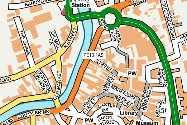 PE13 1AS map - OS OpenMap – Local (Ordnance Survey) PE13 1AS map - OS OpenMap – Local (Ordnance Survey)