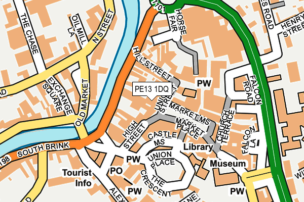 PE13 1DQ map - OS OpenMap – Local (Ordnance Survey) PE13 1DQ map - OS OpenMap – Local (Ordnance Survey)