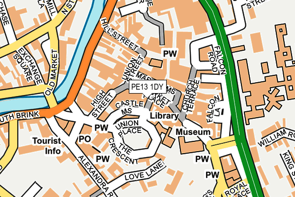 PE13 1DY map - OS OpenMap – Local (Ordnance Survey) PE13 1DY map - OS OpenMap – Local (Ordnance Survey)