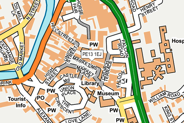 PE13 1EJ map - OS OpenMap – Local (Ordnance Survey) PE13 1EJ map - OS OpenMap – Local (Ordnance Survey)