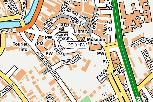 PE13 1ES map - OS OpenMap – Local (Ordnance Survey) PE13 1ES map - OS OpenMap – Local (Ordnance Survey)