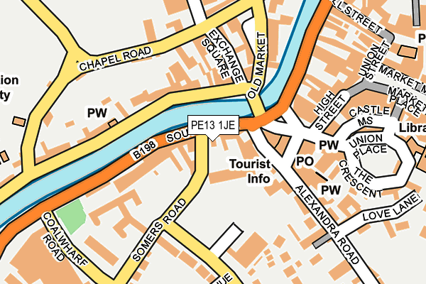 PE13 1JE map - OS OpenMap – Local (Ordnance Survey) PE13 1JE map - OS OpenMap – Local (Ordnance Survey)