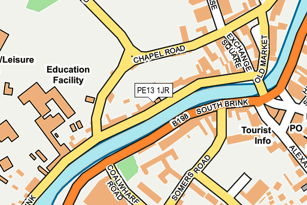 PE13 1JR map - OS OpenMap – Local (Ordnance Survey) PE13 1JR map - OS OpenMap – Local (Ordnance Survey)