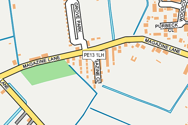 PE13 1LH map - OS OpenMap – Local (Ordnance Survey) PE13 1LH map - OS OpenMap – Local (Ordnance Survey)
