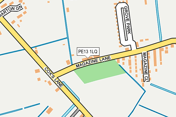 PE13 1LQ map - OS OpenMap – Local (Ordnance Survey) PE13 1LQ map - OS OpenMap – Local (Ordnance Survey)