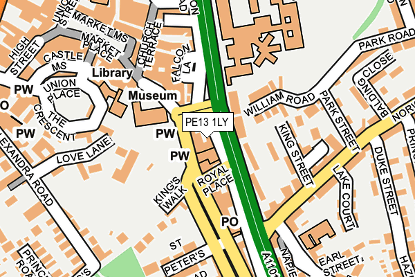 PE13 1LY map - OS OpenMap – Local (Ordnance Survey) PE13 1LY map - OS OpenMap – Local (Ordnance Survey)