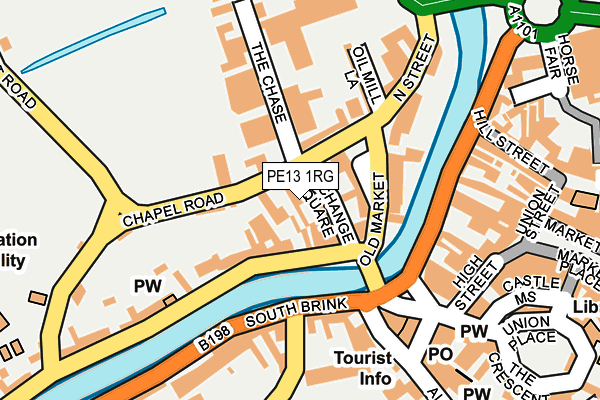 PE13 1RG map - OS OpenMap – Local (Ordnance Survey) PE13 1RG map - OS OpenMap – Local (Ordnance Survey)