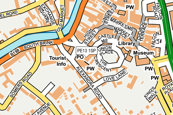 PE13 1SP map - OS OpenMap – Local (Ordnance Survey) PE13 1SP map - OS OpenMap – Local (Ordnance Survey)
