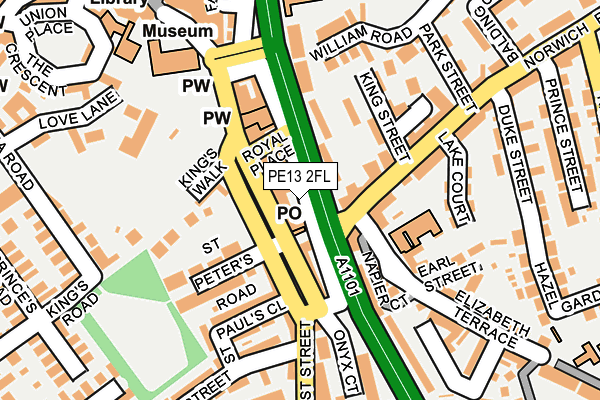 PE13 2FL map - OS OpenMap – Local (Ordnance Survey) PE13 2FL map - OS OpenMap – Local (Ordnance Survey)