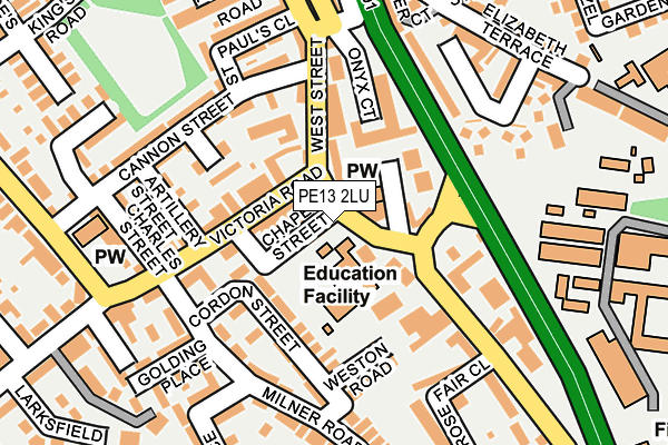 PE13 2LU map - OS OpenMap – Local (Ordnance Survey) PE13 2LU map - OS OpenMap – Local (Ordnance Survey)