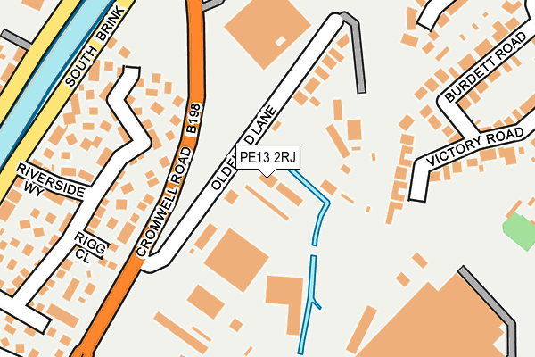 PE13 2RJ map - OS OpenMap – Local (Ordnance Survey) PE13 2RJ map - OS OpenMap – Local (Ordnance Survey)