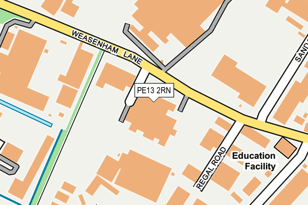 PE13 2RN map - OS OpenMap – Local (Ordnance Survey) PE13 2RN map - OS OpenMap – Local (Ordnance Survey)