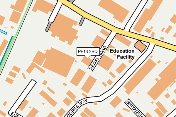 PE13 2RQ map - OS OpenMap – Local (Ordnance Survey) PE13 2RQ map - OS OpenMap – Local (Ordnance Survey)